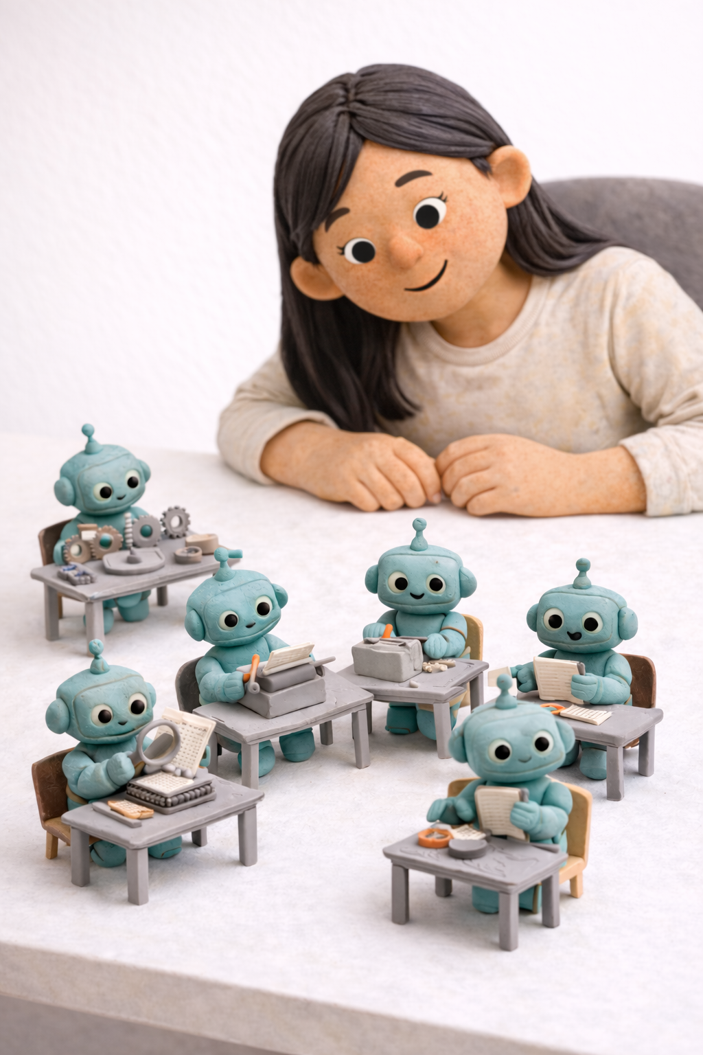 AI working alongside people